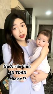 Nước rửa bình sữa 300ml Fuwa3e làm sạch bình sữa cặn sữa không hóa chất độc hại an toàn cho mẹ và bé