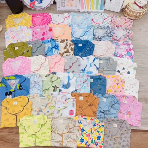 JanElla’s Button Down PAJAMA SET BIG SIZE (4 to 9 Years Old) SLEEPWEAR TERNO for KIDS BOYS 100% Cotton Made in Vietnam