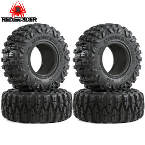 RED SPIDER 4 Cái 2.2 Inch Beadlock Bánh Xe Có Lốp Cao Su 120 Mm Cho 1/10 RC Rock Crawler TRX4 TRX-6 Trục SCX10 90046