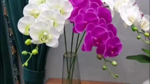 1Pcs Artificial Flowers Bouquet Butterfly Orchid Fake Flowers Phalaenopsis for Home Decor Garden Wedding Decoration Accessories