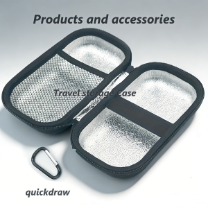 1pc Asthma Inhaler Travel Case ,Portable Nebulizer Case/bag Includes Inhaler Holder Case Only Black