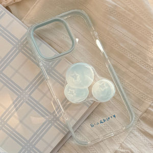 Transparent Fruit Pattern iPhone Case Simple Cute Korean Japanese Style Summer Freshness Creative Minimalist Apple Cover