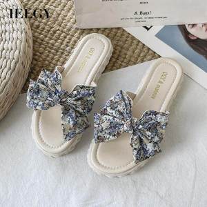 IELGY Womens Floral Bow Simple Fashion Slippers