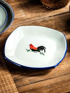 Mâm Cỗ Lạnh Bằng Gốm Sứ Cao Cấp Dùng Trong Nhà Hàng Mâm Cỗ Gà Đĩa Phẳng Đĩa Sâu Dùng Trong Gia Đình Đồ Dùng Ăn Uống Phong Cách Trung Hoa Cổ Điển