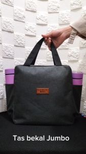 Tas bekal makanan jumbo lunch bag polos tas kotak makan dewasa cooler bag asi tahan panas dan dingin