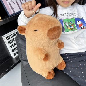 Adorable Plush Capybara Toy Hanging Ornament Birthday Gift Souvenir Doll PP Cotton Filled Fabric Art Toy for All Ages