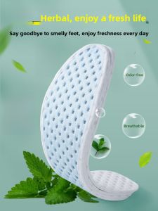 LINGMIAO | Deodorizing Absorbent Breathable Anti-slip Summer Thin Womens Shoe Insoles