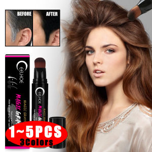 EELHOE | EELHOE Disposable Hair Color Stick Natural Herbal Damage-Free Quick Gray Coverage Root Back Black Hair Dying Stick Concealer
