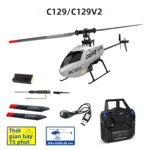 Máy Bay Trực Thăng Điều Khiển Từ Xa RTF RC 2.4GHz Con Quay Hồi Chuyển 6 Trục Lộn Nhào 3D Điều Khiển Từ Xa Tầm Bay 100m Dành Cho Người Lớn Sẵn Sàng Bay