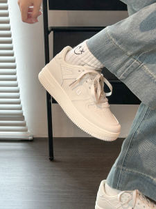 Womens Thick Bottomed Versatile Student Footwear Spring 2025 New Style Warrior White Sneakers Korean Version Fufu Board Shoes