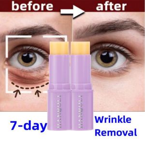 Hanboli Anti-Aging Eye Serum Stick Fade Eye Fine Lines Moisturizing Eye Cream Anti-Wrinkle Brighten Whiten Eye Area Small Purple Stick 7g