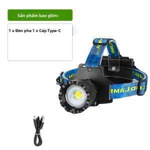 Đèn Pha LED Công Suất Cao 990000000LM Có Thể Sạc Lại 3 Chế Độ Có Thể Điều Chỉnh Độ Sáng Đèn Pin Tầm Xa Cho Câu Cá Ngoài Trời Cắm Trại