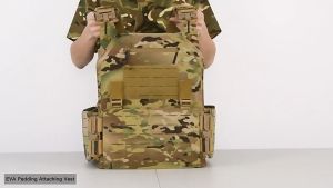 Th-เสื้อกั๊กยุทธวิธีถอดได้ 2 ชิ้นสำหรับเพนท์บอลเกมเสื้อกั๊กยุทธวิธีในตัวเบาะกดแม่พิมพ์ซับระบายอากาศ