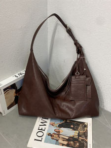 Fashionable Soft Leather Tote Bag 2025 New Style Casual Lazy Shoulder Bag Womens Handbag Crossbody Bag Shopper Bag