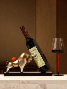 Prosperity Symbolic Wine Rack Figurine