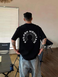 Áo Thun Nam Tay Ngắn Cotton Nguyên Chất Phong Cách Đường Phố Mỹ Thiết Kế Thời Trang Mùa Hè Cổ Tròn Thường Ngày Thoáng Khí