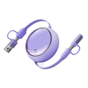 Cáp Sạc Nhanh Mini 4 Trong 1 100W Có Thể Thu Gọn USB Type C Dành Cho iPhone Samsung Xiaomi - Bộ Cáp Dữ Liệu USB A Sang Type C Tiện Dụng Khi Đi Du Lịch