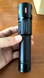 Flashlight LED COB Portable Zoomable Small Torch With Side Lights USB Rechargeable Outdoor Camping Fishing Emergency Lantern