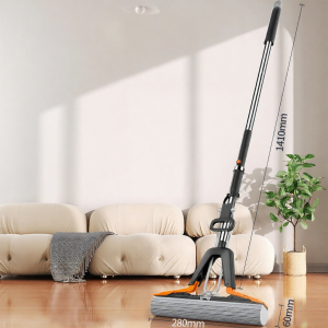 Joybos | Absorbent Mop Wet and Dry Use Hand Free Clean for Bathroom