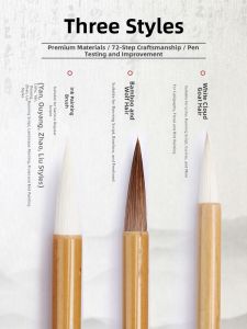ZHAISHISANLU | Professional Beginner Calligraphy Practice Chinese Brushes for Drawing Large Medium Small Sizes