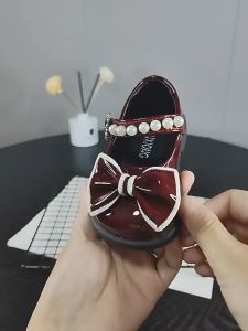 COD Sepatu Flat shoes Baby Perempuan Cantik Size 22 s/d 25 Motif Pita Mutiara Sepatu Loafer Balita
