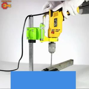 Khung Gắn Máy Khoan Cầm Tay Thành Máy Khoan Bàn Cao Cấp Khung Thép Dày Dặn Đế Gang Đúc Chịu Lực Chắc Chắn