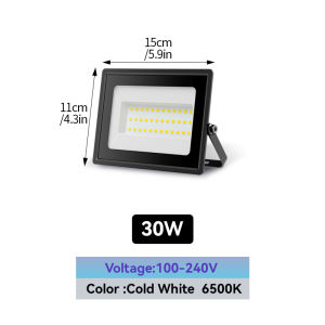 MARPOU LED Floodlight IP65 Waterproof Projector 30W 50W 80W 100W 150W 200W Reflector Spotlight Outdoor Street Garden Courtyard