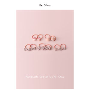 Pink Childrens Hair Ties Baby Hair Bands Non-Damaging Hair Accessories for Girls Cute Small Birdie Hair Ties Infant Elastic Hair Bands