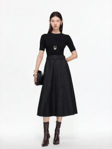 Vero Moda | Đầm A-Line Cổ Tròn Chứa Len Mới Thu Phù Hợp Nhiều Dịp