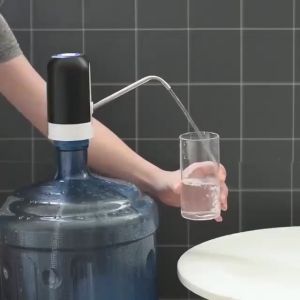 COD Local Delivery Electric Water Dispenser Pump Rechargeable Auto Automatic Drinking Water Bottle Removable Cleaning Free Usb Cable Good Pet Shop