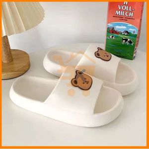 Sandal FlipFlop Slipper Wanita Korea Impor Rubber Jelly Elastis Non-Slip Karet Empuk Model Jepit Tali Belakang LUCKY / Sandal Gunung Hiking Wanita