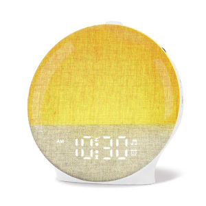 Wake Up Light Sunrise Alarm Clock White Noise Sound Machine BT Speaker Color Night Light for Bedroom Ideal Gift