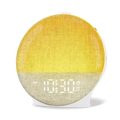 Wake Up Light Sunrise Alarm Clock White Noise Sound Machine Color Night Light for Bedroom Ideal Gift