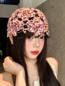 BAOYINFEI | Lace and Glitter Hand-knitted Breathable Cap
