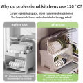 MarCur Home Giá đỡ bát đĩa 2 lớp có nắp đậy hộp lưu trữ nhà bếp kín chống bụi và chống côn trùng Khay phơi đĩa cong có nắp. 