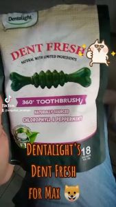 150g Dentalight Dent Fresh Breath Dental Dog Treats Dogs Snack 18 Pieces Dentastix All Stages Adult Puppy