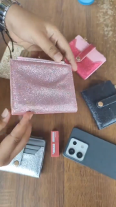 Dompet GLITTER - Dompet Coquette-Dompet wanita Yk2 atletik-Dompet lipat lucu