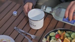 Shinetrip - Camping Outdoor Enamel Mug Cup 350ML