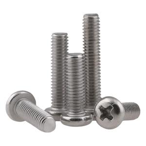 POWER&STRONG | 304 Stainless Steel Round Head Cross Slotted Pan Head Machine Screw