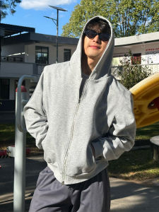 ZHUOCAN | Mens Hooded Fleece Lined Cardigan Sweatshirt Cleanfit Robust Short Fall/Winter