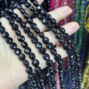 5mm Black Agate Cube Sugar Beads Semi-Finished Product DIY Necklace Bracelet Spacer Beads Fashion Jewelry Accessories