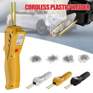 5000mAh USB Rechargeable Plastic Welder Tool with 200PCS Hot Stapler for Car Bumper Repair Plastic Welding Crack Sealing