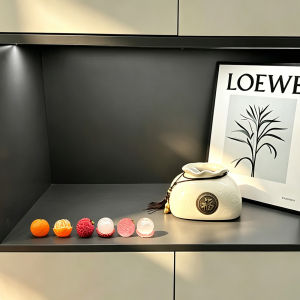 Cute Fruits Decoration Car Ornament Screen Fake Lychee Orange Shaped Auto Center Console Ornaments For Bathroom Bedroom Kitchen