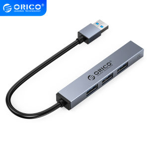อลูมิเนียม ORICO C USB ฮับ3.0 4พอร์ตเครื่องแยกอเนกประสงค์ PD60W อุปกรณ์เสริมสำหรับคอมพิวเตอร์พีซี TF ตัวอ่าน SD OTG
