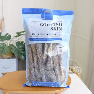 Deep Sea Cod Skin Dog Snacks Dental Health Pet Supplies Love Pet Deep Sea Salmon Treats for Adult And Puppy Hair Beauty