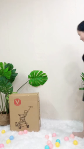 Xe Đẩy Du Lịch Cho Bé V-BABY Q2 Đảo Chiều Gấp Gọn