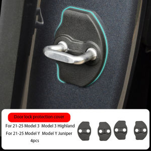 Suitable for the Updated Tesla Model Y L Y 3 Door Lock Cover Door Limiter Lock Buckle Protection Cover Rust Proof Accessorie