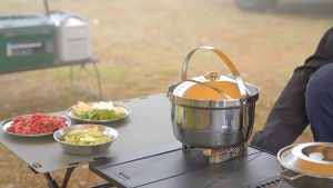 Nồi cơm thép không gỉ 3 lớp 3-4 người Campingmoon CC-21