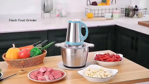 【5L】TOSHIBA Electric Meat Grinder Meat Grinder Food Processor 3-Speed Adjustable Settings 304 Stainless Steel Kitchen Supplies