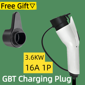 GB/T EV Charger Plug GBT Convertor 16A 32A 1P 3P 3.6/11/7.2/22KW For Electric PHEV Car fast White Plug Vehicle Charging Station